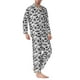 thumbnail image 2 of Balery Black White Halloween Pijama para Hombre de Dos Piezas con Manga Larga, Conjunto de Dormir y Descanso Suave con Bolsillos-Medium, 2 of 7