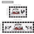 thumbnail image 2 of Farmhouse Kitchen Mat Set of 2 Non Slip Thick Kitchen Rugs and Mats for Floor Comfort Standing Mats for Kitchen, Sink, Office, Laundry, 17"x47"+17"x28", 2 of 6