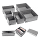 thumbnail image 2 of 6 Pcs Cajas De Almacenamiento Y Organizador De Ropa En Tela Lab.G, Gris, 2 of 5