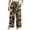 19 TD Yellow, variant on Gleelist Women Plus Size Casual Drawstring Wide Leg Pants Stretchy Straight Long Trousers With Pocket XL-5XL