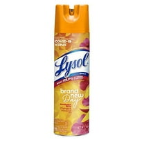 Lysol Disinfectant Spray, Sanitizing and Antibacterial Spray, For Disinfecting and Deodorizing, Mango & Hibiscus Scent, 19 Fl Oz, (Packaging May Vary)