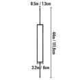 thumbnail image 2 of BENTISM Deck Balusters Metal Deck Spindles 10 Pack 44 inch Iron Stair Railing, 2 of 9