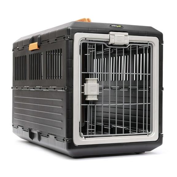 Mirapet USA Pet Carrier & Crate 27" - Premium Collapsible Design for Cats and Dogs - Portable Kennel for Small Pets - Indoor/Outdoor - 360-Degree Ventilation & Hard Plastic Wall Protection