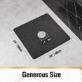 thumbnail image 2 of UniVerse Square Shower Mat,24 x 24 Inch Non Slip Bath Mat for Tub,Soft PVC Loofah Bathtub Mats with Drain Holes, Quick Drying Bathroom Stall Floor Mat, Bathroom Accessories Without Suction Cup, Black, 2 of 16