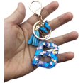 thumbnail image 3 of ORUYROP Initials Letter Keychain Blue Tassel Butterfly Pendant for Women Girls Wallet Backpack Purses, 3 of 3
