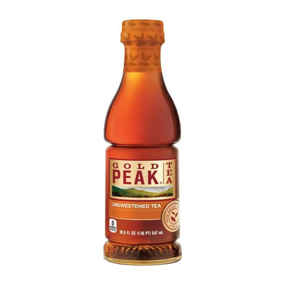 Gold Peak Iced Tea, Unsweetened - 18.5 Fl Oz (1.16 Pt) 547 Ml Pack of 12