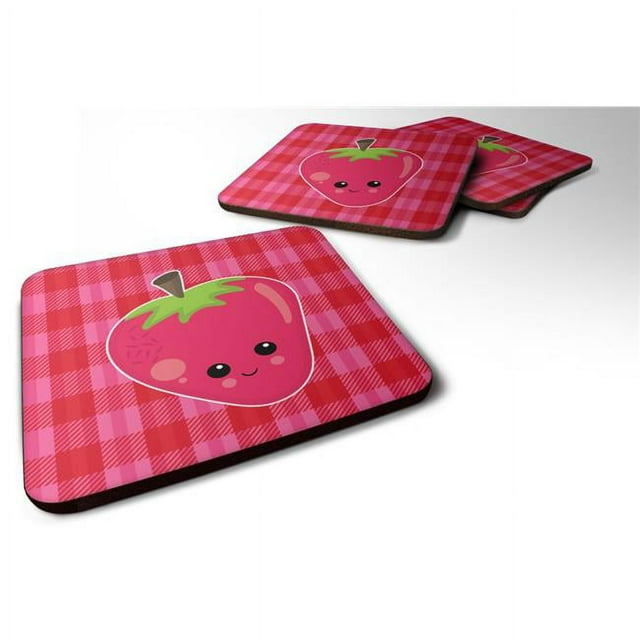 Carolines Treasures BB6989FC Sous-Verres Mousse à la Fraise - Lot de 4