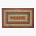 thumbnail image 3 of Graceland Red, Beige & Green 4 x 6' Suitable for Kitchen, Living Room, Bedroom, Vintage Area Rug, Colorful Jute braided Rug For Entryway., 3 of 4