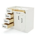 thumbnail image 5 of Ariel Hepburn 36 In. Right Offset Single Sink Base Cabinet In White, 5 of 10