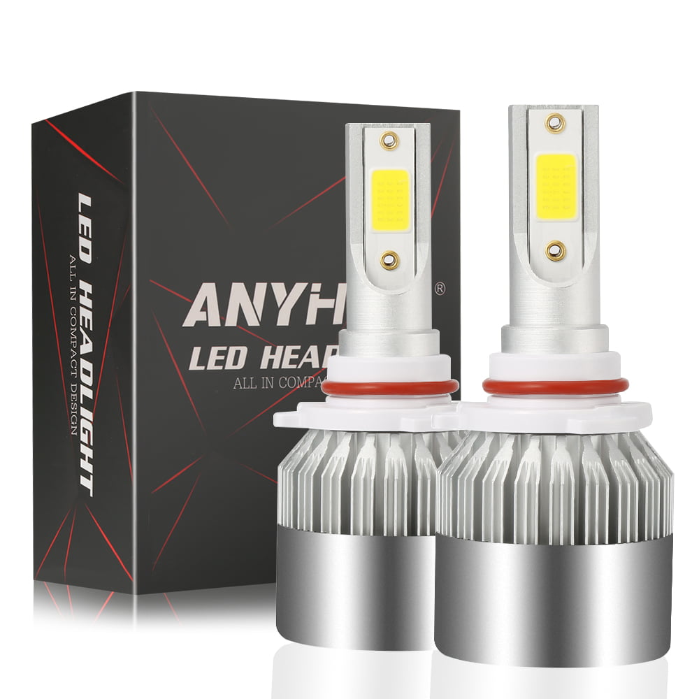 Anyhow 9005 9145 LED Headlight 6000K 50W 16800LM Kit High/Low Beam Bulbs 2pcs 