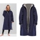 thumbnail image 5 of Impermeable Cremallera Surf Cambio Adultos Unisex Al Aire Libre Abrigo Cálido Chaqueta Resistente a Intemperie Swim Parka Prendas de Vestir Po , Azu Gris Talla Talla Gris DYNWAVEMX Cambio de chaqueta de túnica, 5 of 8