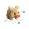 thumbnail image 6 of Fufafayo under $5 3Pcs Plush Pig Toy, Plush Pig Toy, Stuffed Animal with Vertical Ears, Soft Cuddly Companion for Bed, Nursery, Playroom, Interactive Plushies for Toddlers, Birthday Gift, 6 of 9
