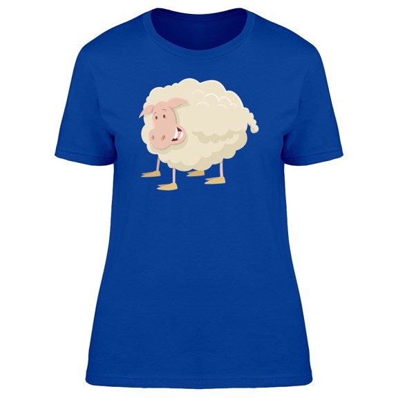 Cool Happy Sheep Doodle Tee Women's -Image by Shutterstock