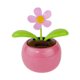 thumbnail image 2 of Juego de 2 flores solares rosadas y azules para coche, abeja, feliz baile, decoración de coche solar con columpio automático alimentado por energía Solar, 2 of 5
