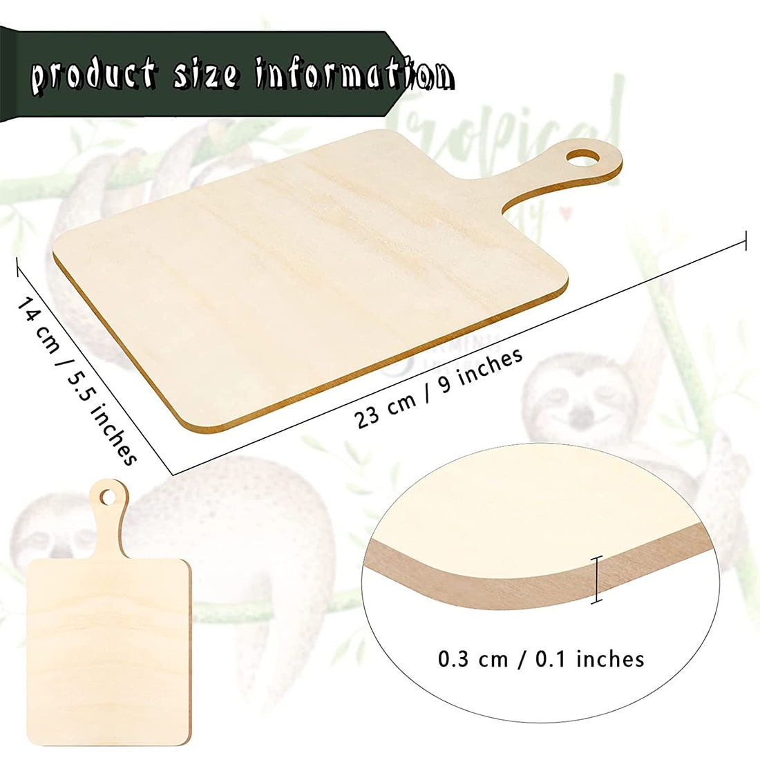 2 Pack Small Plastic Cutting Boards for Kitchen with Handles for Food, –  Farmlyn Creek