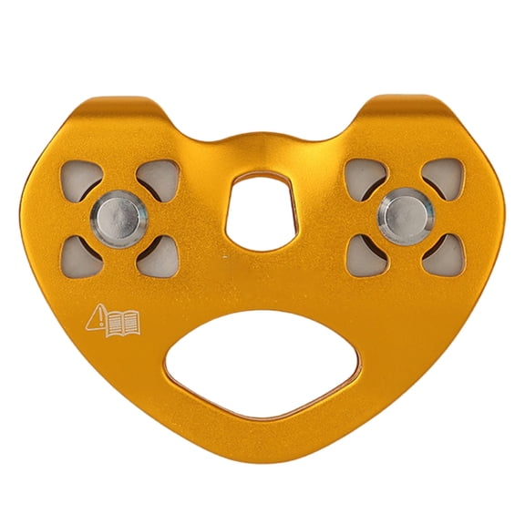 Aluminum Alloys Pulley Zipline Swivels Pulley Mountaineer Rock Climbing Pulley Outdoor Crossing Twin Wheel Pulley