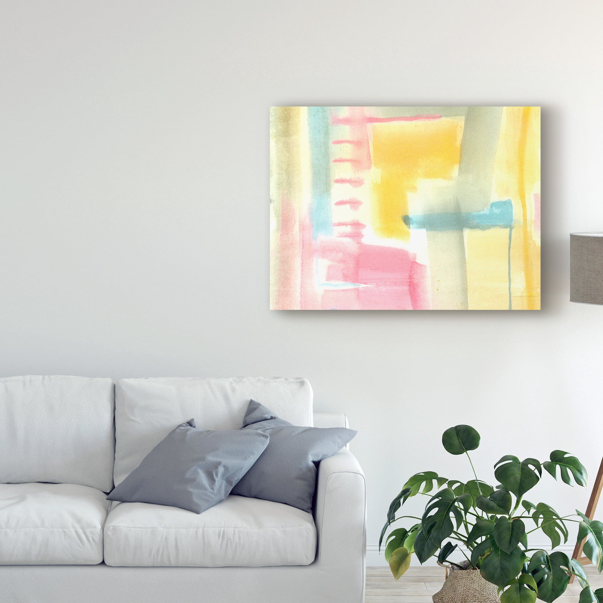 Trademark Fine Art 'Pastel Luxe I' Canvas Art by Jennifer Goldberger