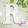 thumbnail image 2 of Fridja Wood Wooden Letters White Alphabet Wedding Birthday Party Home Decorations R, 2 of 2