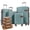 Blue, variant on Luggage Set Suitcase 4pc Set, ABS Hard Shell Lightweight Expandable Travel Luggage with 4 Packing Cubes, TSA Lock, Spinner Wheels for Business Travel, Family Vacation (16/20/24/28)