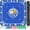 Classic Blue, variant on Orange and Yellow Boho Retro Floral Mahjong Mat 31.5x31.5 Inch, Non-Slip and Noise Reduction Mah Jong Table Mat Cover Gifts for Mahjong Lovers Poker Board Games Dominoes