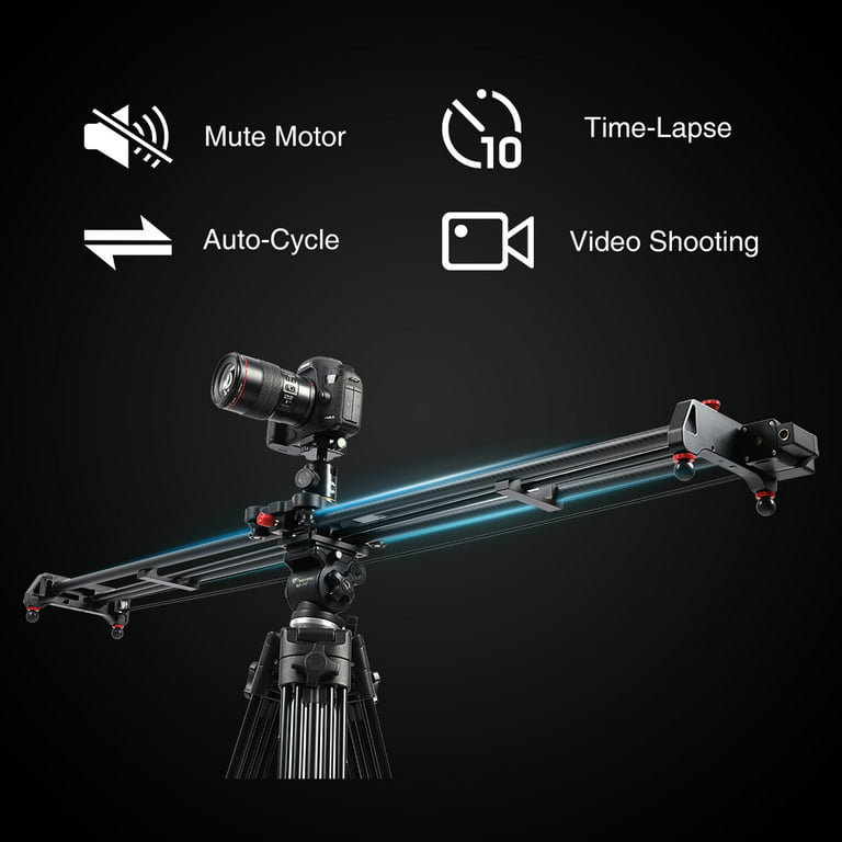 GVM GR-120QD Professional Video Carbon Fiber Motorized Camera Slider  (48”)120cm