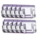 thumbnail image 3 of 10 pinzas para fijar perneras de pantalón, portátiles, multiusos, premium. Morado transparente, 3 of 8