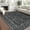 Black, variant on GlowSol 2'x6' Hallway Runner Rug Indoor Vintage Floral Print Non Slip Bedroom Runners for Laundry Kitchen, Red Brown