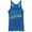 Royal Blue Heather, variant on Women's CHIN UP 4th of July Free to Sparkle Racerback Tank Top Royal Blue Heather Small