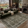 thumbnail image 2 of BERTHMEER 8'x10' Area Rugs for Living Room Large Vintage Taupe Carpets for Bedroom Office Machine Washable Farmhouse Dining Room Oriental Rugs Non Slip Traditional Distressed Rugs, 2 of 7