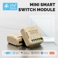 thumbnail image 3 of Tignapoo Tayu Module Compact de Commutation Intelligente Wi-Fi pour l'Automatisation Domestique - Contrôle 1 Voie/2 Voies, Compatible Alexa et Google Home, Fonctionnalité Application Télécommandée et Minuterie, 16A avec Mesure de l'Énergie (WM-104-M-16AM), 3 of 7