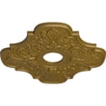 thumbnail image 3 of Ekena Millwork 17 3/4"OD x 3 1/8"ID x 1"P Peralta Ceiling Medallion (Fits Canopies up to 4 5/8"), Hand-Painted Gold, 3 of 6
