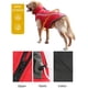 thumbnail image 4 of Chaqueta impermeable para perros, ropa para perros medianos y grandes, azul jengibre rojo rosa rojo XL, 4 of 5