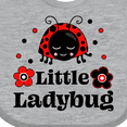 thumbnail image 4 of Inktastic Little Ladybug with Flowers Boys or Girls Baby Bib, 4 of 4
