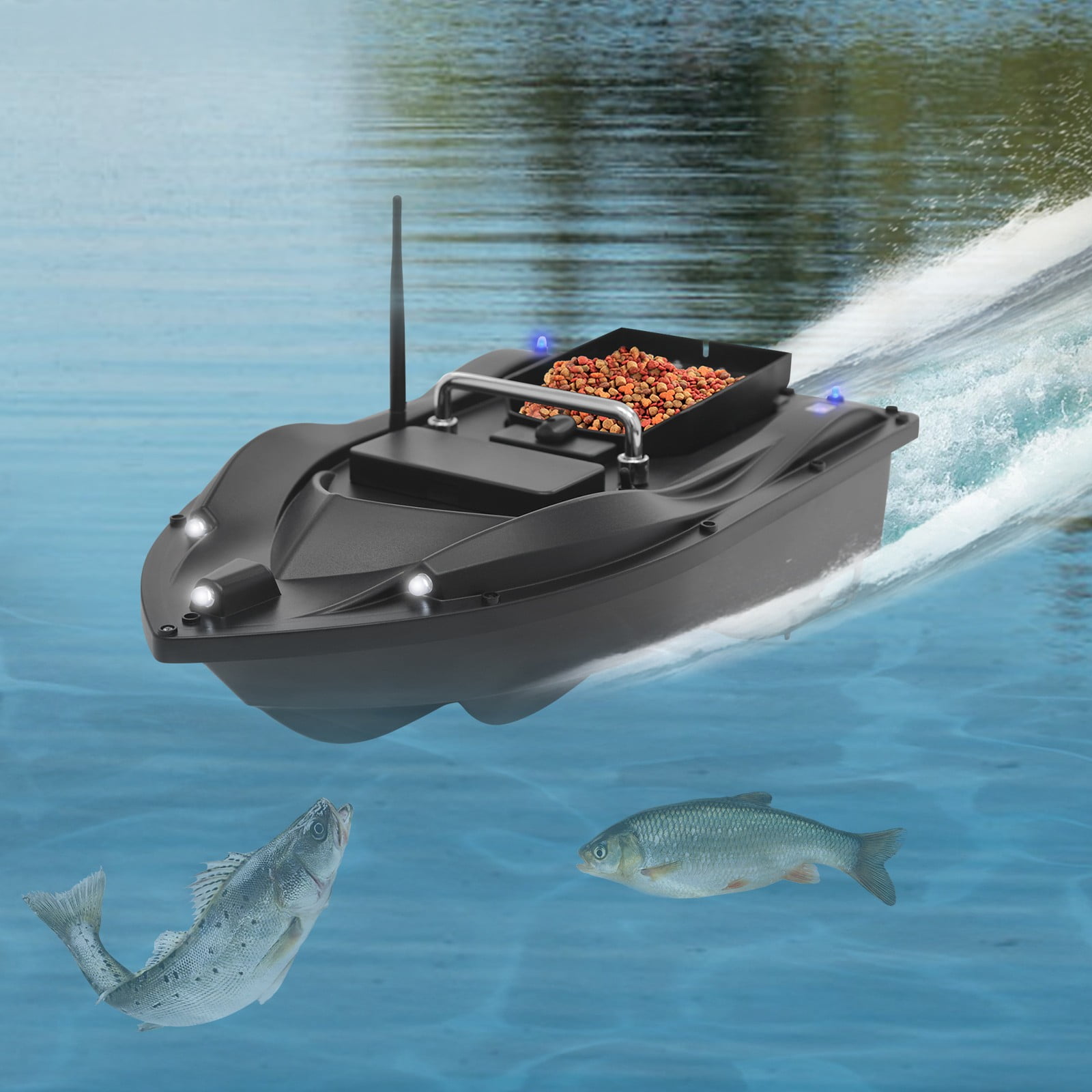48.5*26.5*16cm ABS Remote Control Bait Boat Multifunctional Fishing Bait Boat with GPS
