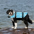 thumbnail image 4 of Blukids Pet Dog Life Jacket Coat, Reflective Outdoor Dog Swimming Jacket Clothes Pet Swimsuit Dog Adjustable Dog Life Vest for Small Medium Large Dogs (Blue- XL), 4 of 5