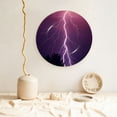 thumbnail image 5 of Wukai Thunderstorm Violet Purple Print Decorative Plate for Display,Bone China Decorative Plate, Ceramic Dinner Plate with Stand, Vertical Ceramic Plate-8in, 5 of 6