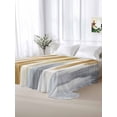 thumbnail image 6 of Twin XL Flat Sheet 66"x102", Brown Gray Soft Lightweight Bedding Flat Sheets Only, Vintage Abstract White Ombre Texture Brushed Microfiber Top Bed Sheet, Breathable StainResistant Bedsheets, 6 of 9