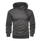 thumbnail image 1 of pstuiky Camisas suaves de manga larga para hombre, Blusa informal holgada de color liso con botones y cremallera, de manga larga y capucha para hombre Tops casuales para hombres m, 1 of 4