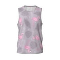 thumbnail image 2 of Easygdp Pink Flamingo Men's Mesh Basketball Jersey Quick Drying Sleeveless Shirts Fitted Muscle Tank Tops Sport Round Neck T-Shirt - Small, 2 of 9