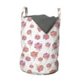 thumbnail image 1 of Floral Laundry Bag, Cartoonish Flower Petals in Spring Colors on Plain Background, Hamper Basket with Handles Drawstring Closure for Laundromats, 13" x 19", Multicolor, by Ambesonne, 1 of 4