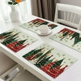 thumbnail image 2 of putnchl Christmas Placemats Table Decoration Linen Printed Holiday Placemats Insulation Mats Kitchen Home Napkins, 2 of 4