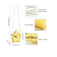 thumbnail image 3 of Bolsos De Cadena Metalizado Con Estrella De Cinco Puntas Xtellar Dorado, 3 of 3