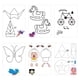 thumbnail image 4 of 20 piezas pluma 3D papel de impresión pintura Graffiti plantilla 40 patrones de dibujos animados para niños DIY, 4 of 8