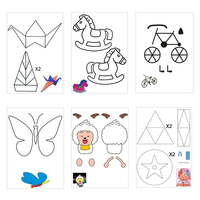 Papel de plantilla, 20 piezas de papel de plantilla de impresión de bolígrafo 3D para niños, papel de plantilla de bricolaje, artesanía excepcional