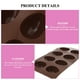 thumbnail image 5 of PTOOTP Molde de silicona de 8 cavidades para hacer huevos de Pascua, chocolate, dulces, cupcakes, gelatina, bandeja para cubitos de hielo (café), 5 of 8