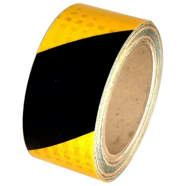 Yellow/Black Super Bright High Intensity Reflective Tape 2" x 30 ft