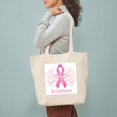 thumbnail image 3 of CafePress - Brest Cancer Survivor Tote Bag - Unisex Canvas Tote Bag, Beige, 1-Piece, 3 of 7
