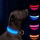 thumbnail image 1 of Collar para Perro con Luz LED Collar para Perro Recargable USB Impermeable, Banda Nocturna para Perros con 3 Modos de Luz, Hace Que Su Perro Sea Visible, Seguro y Visto Azul, M, 1 of 5