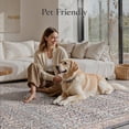 thumbnail image 5 of KUETH Modern 3x5 Area Rugs for Living Room, Non Slip Machine Washable Retro Rugs, Low Pile Chenille Print Rug for Bedroom, Dining Room, Home Office, 5 of 9