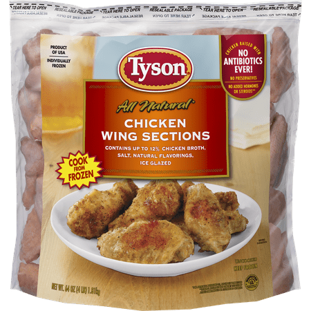 Tyson® Chicken Wing Sections, 4 lb. (Frozen) - Walmart.com
